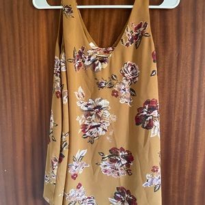 Floral sleeveless shirt